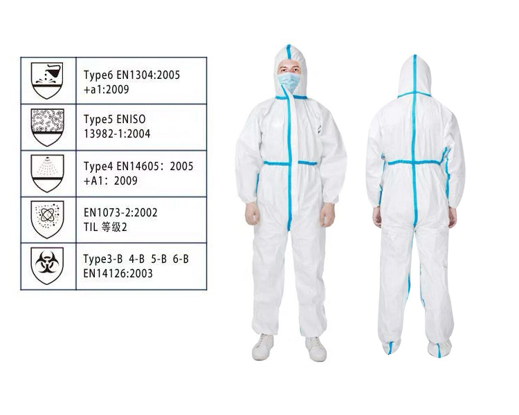 White Sealed CX-5 EN13688 Waterproof Personal Insulated Coveralls for Full Body Safety