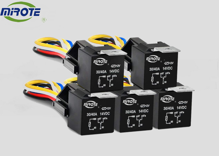 30 Amp 40 Amp Automotive Relay Socket 12 Volt 24volt With Harness And Metal Backrest