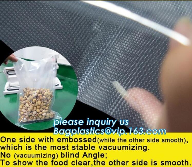 vacuum heat sealing bag Embossed Vaccum Compressed Bag Recyclable Plastic Vacuum Sealer Bags For Food Reusable Food Vacu