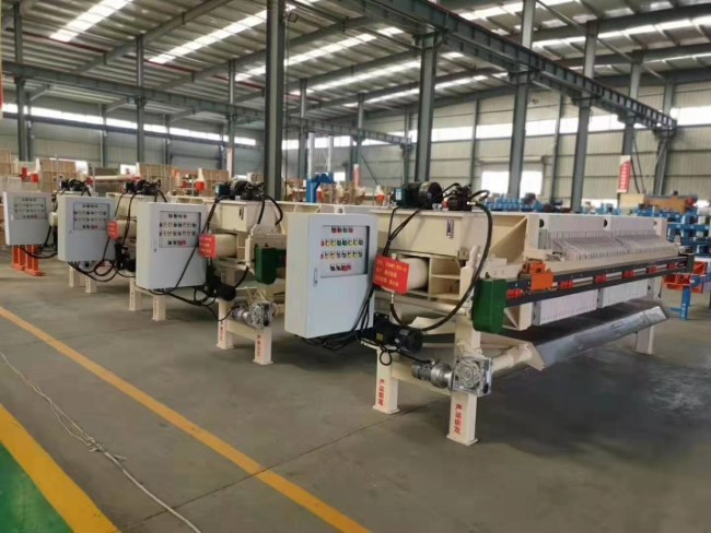 Automatic Chamber Filter Press For Sewage Treatment Plant Program Controlled