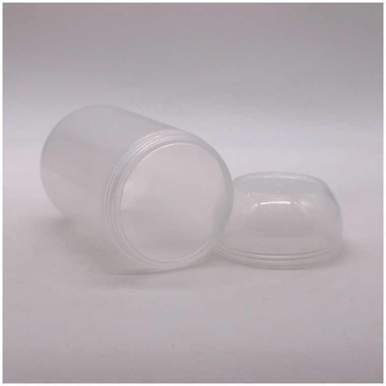 Screw Cap 550ML PP Capsule Shaped Plastic Food Jar for Biscuit Candy Customized Color