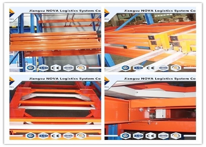 Factory Epoxy Coated Push Back Pallet Racking Heavy Duty First In CE Guarantee