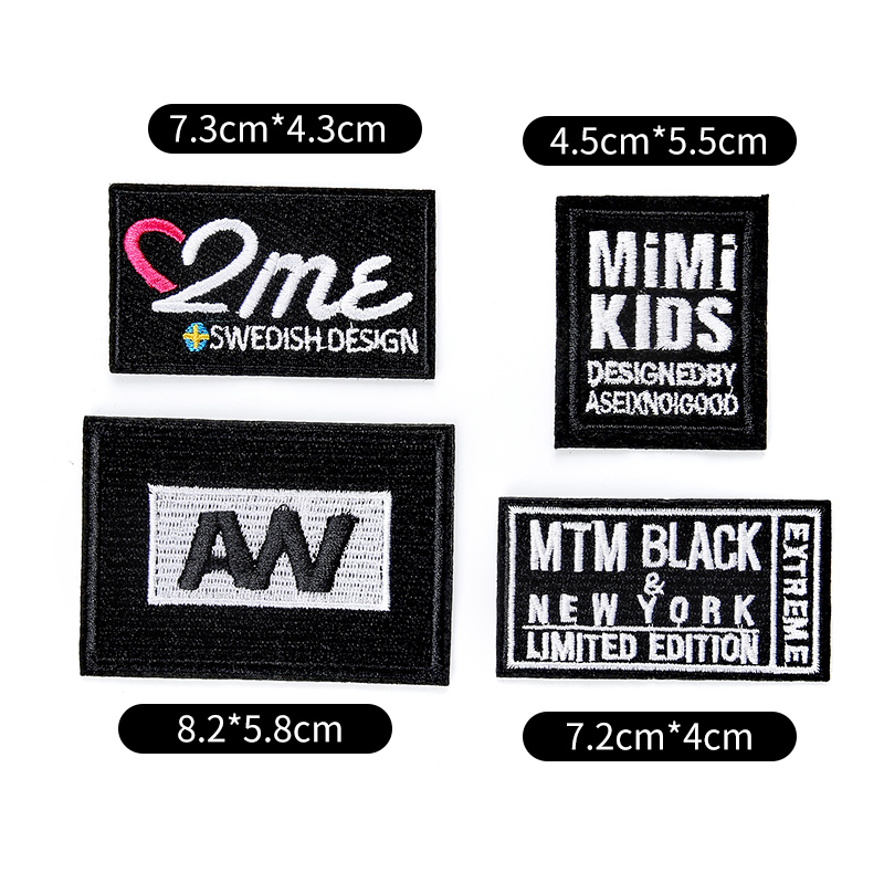 Factory custom iron patch logo patch wholesale flower patch