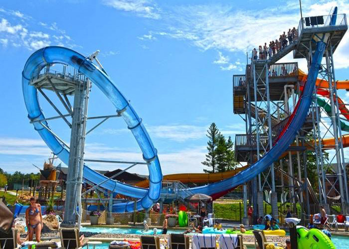 Commercial Fiberglass Custom Water Slides Adult Stimulating High Speed Slide