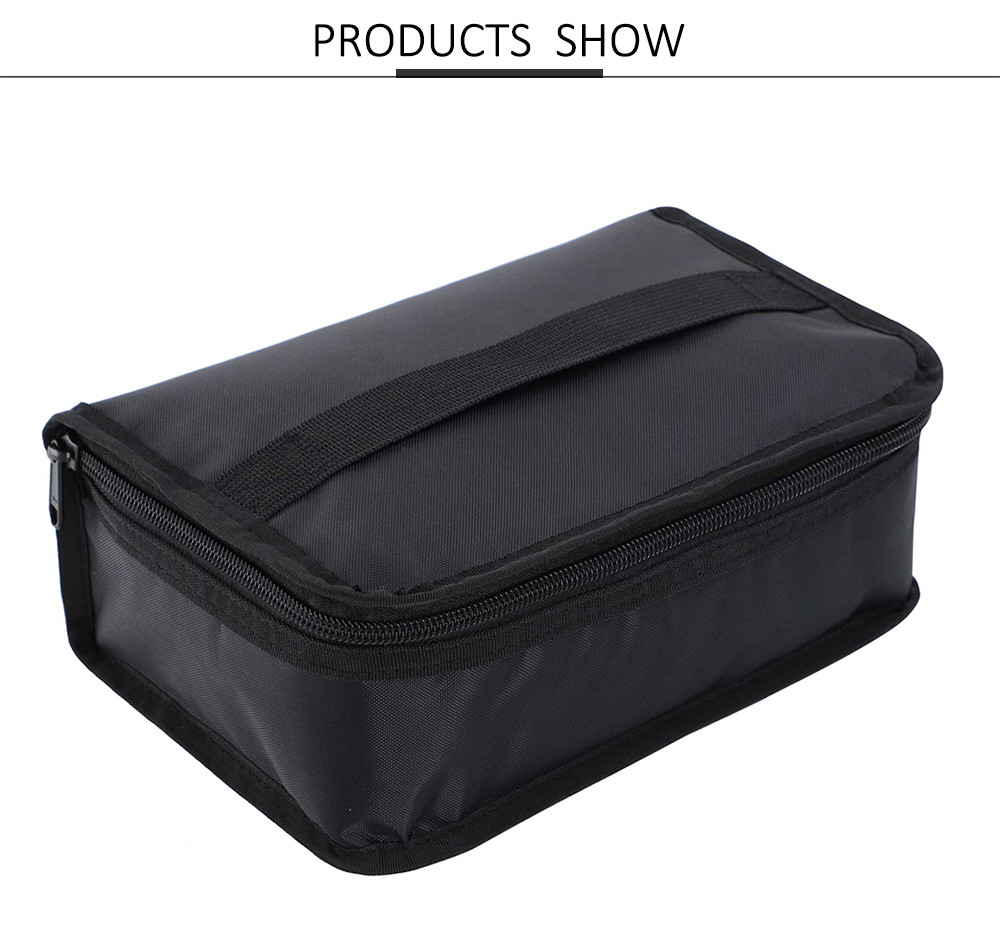 Durable Black Small Kids Lunch Bag Tote Reusable Soft Cooler Bag for Adult
