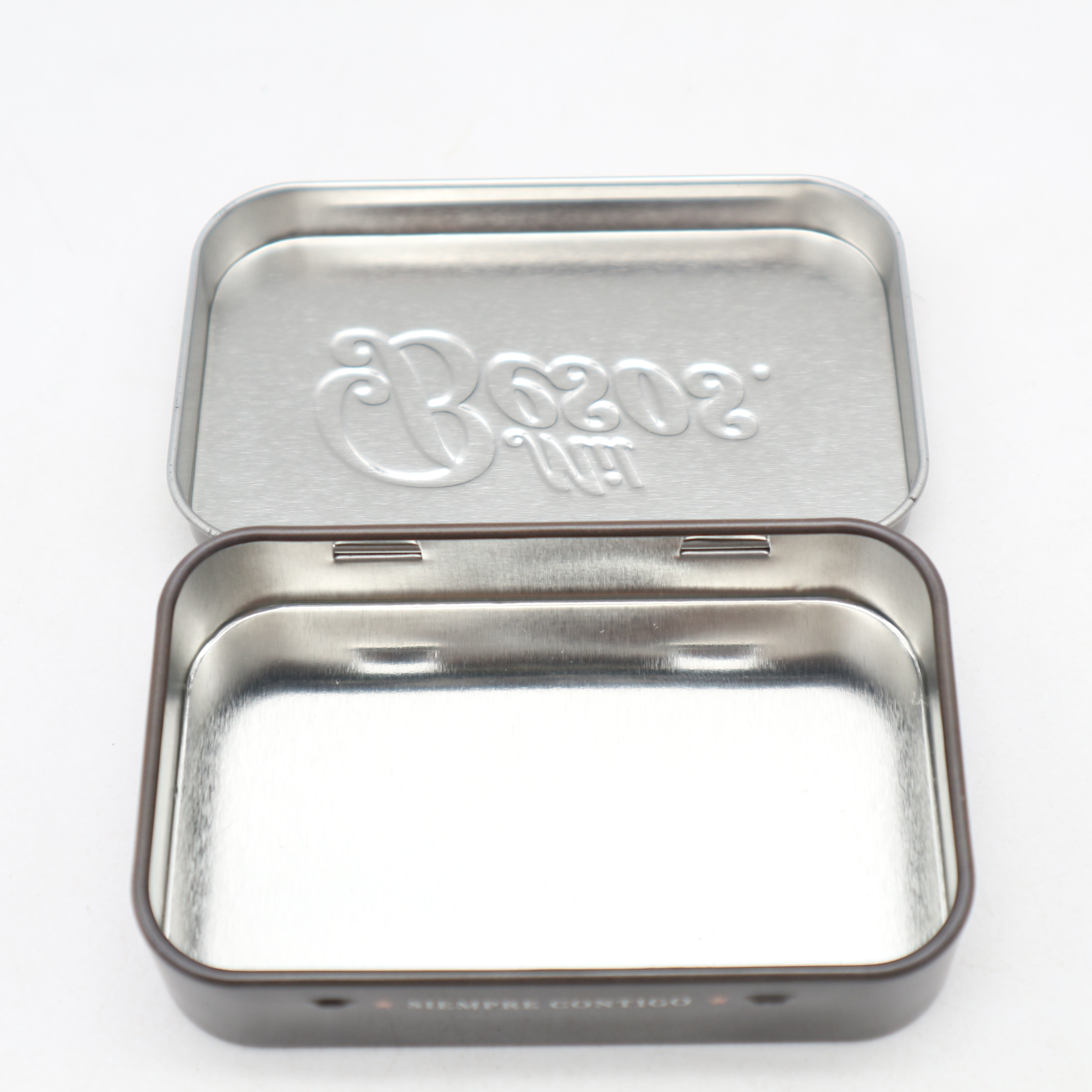 Rectangular Metal Tin Can CYMK Printed Mint Tin Box Empty Metal Containers with Lid
