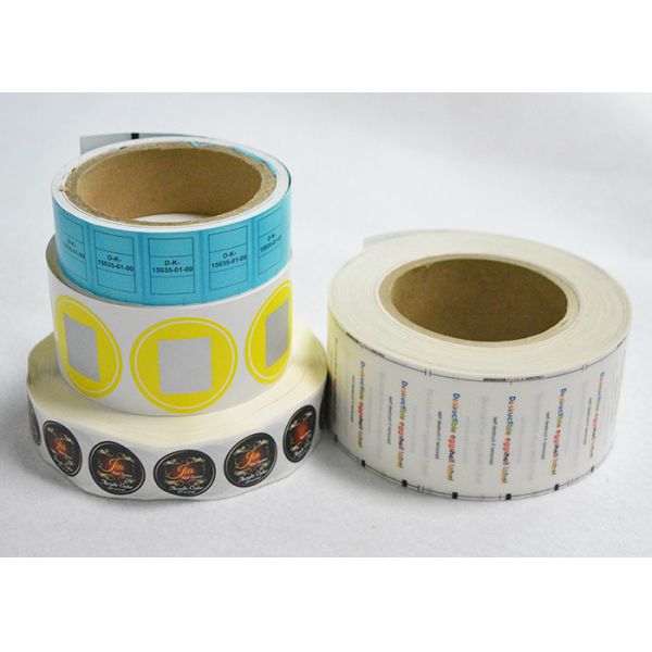 Custom Hologram Blank Eggshell Stickers Destructive Brittle Security Self