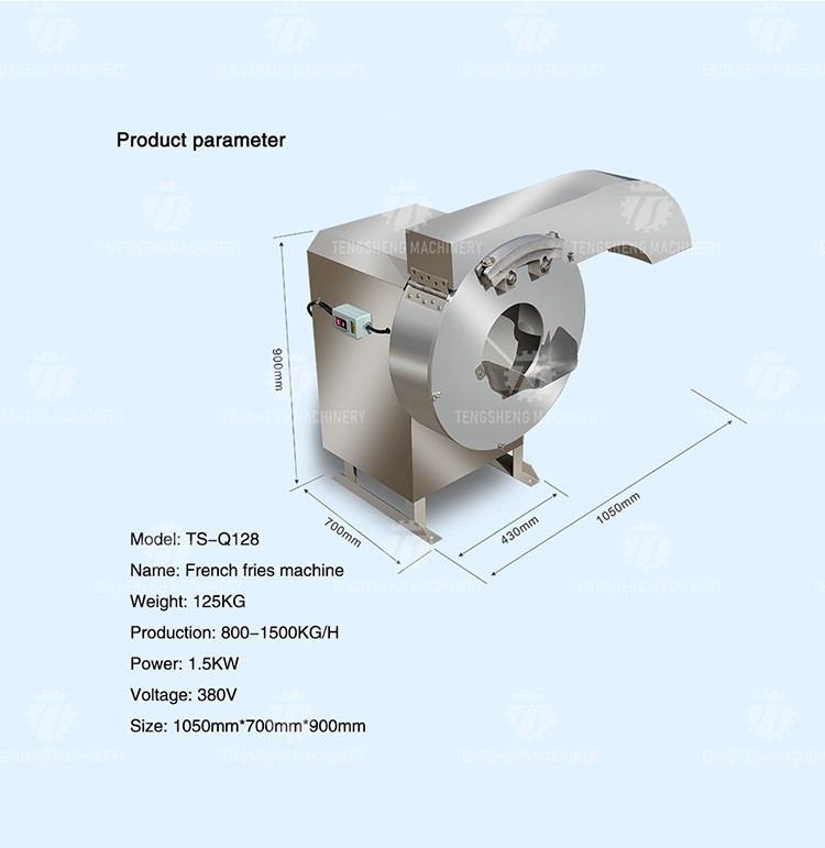 Automatic Cassava Industrial Potato French Fry Cutting Machine