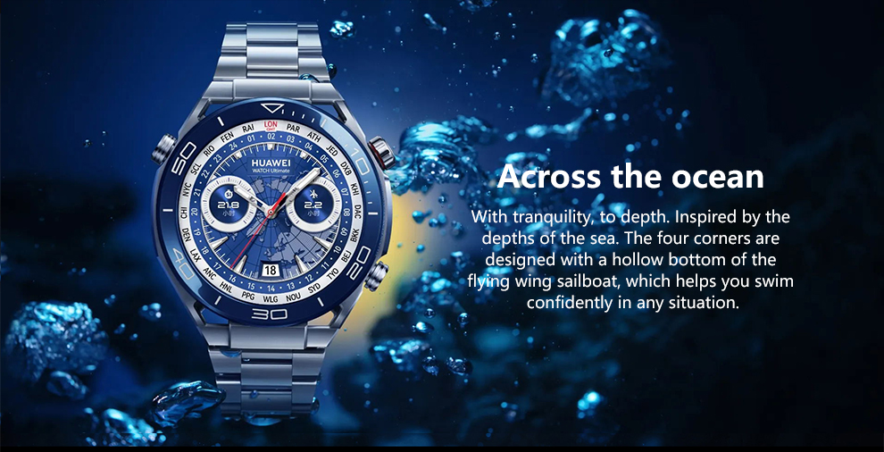 HUA-WEI WATCH Ultimate Sports Diving 100 Meter Deep Diving Outdoor Exploration Support Two-Way Beidou Satellite