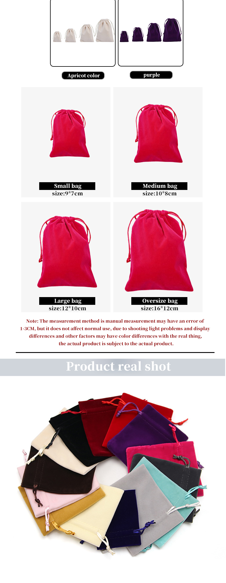 Anti Scratch Drawstring Velvet Jewelry Bag Pouch For Jewelry Luxury Gift Packaging
