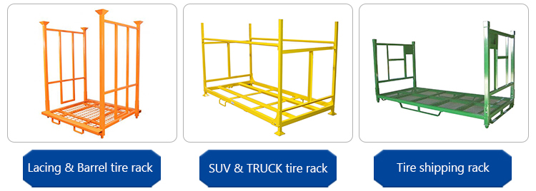 Portable Tire Rack Tire Stacking Rack 60 Inch Tire Racking Tire Storage Rack