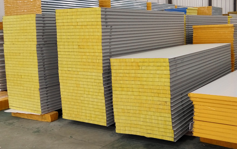 75mm Fiber Glass Wool Sandwich Color Steel Sheet