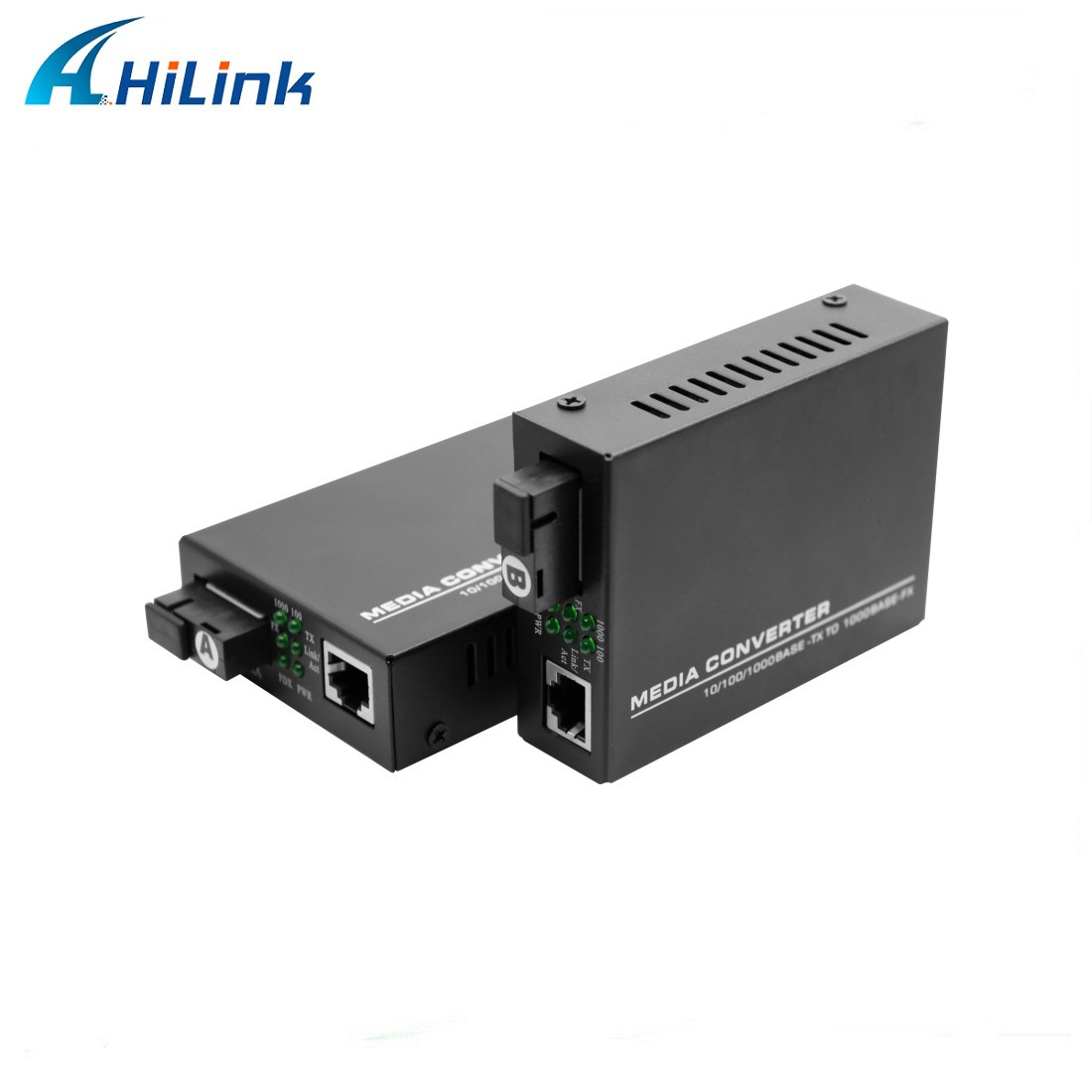 80KM SC Fiber Media Converter 10/100/1000M Tx To 1X1000M Fx Single Mode Single Fiber