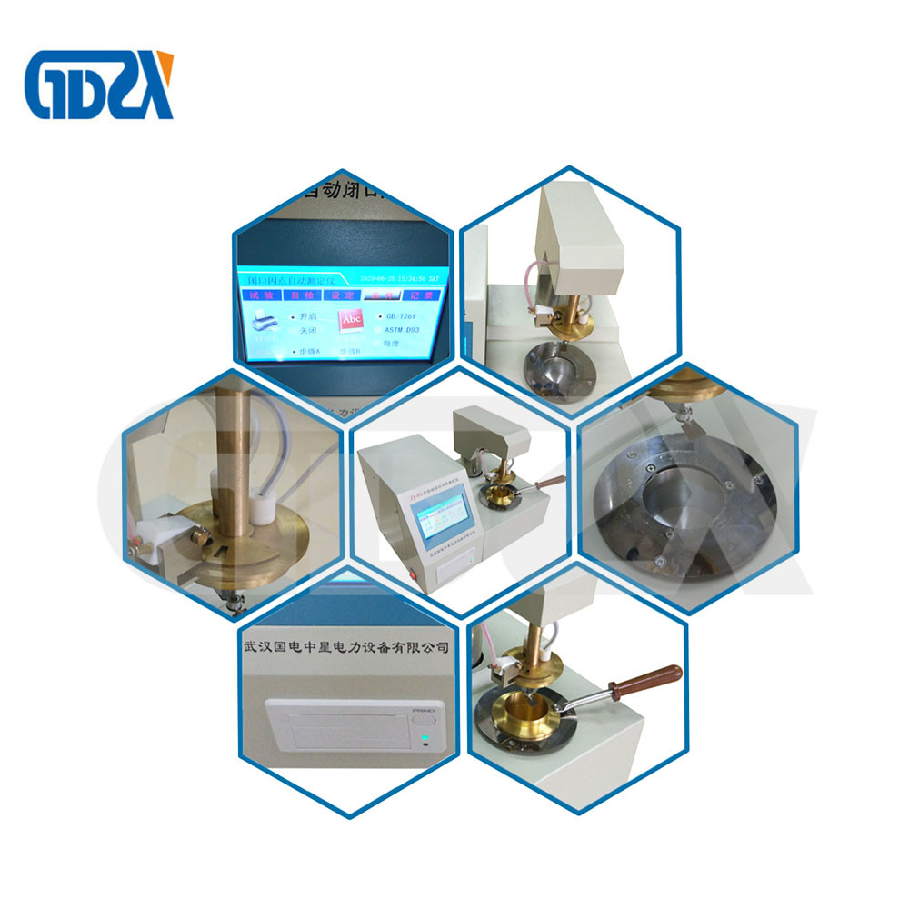 350VA Fully Automatic Closed Cup Flash Point Tester With Color LCD Touch Screen