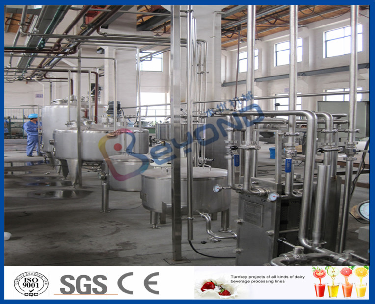 2000LPH set Yoghurt Procesing Equipment, yoghurt fermentation machine With Plastic cups package
