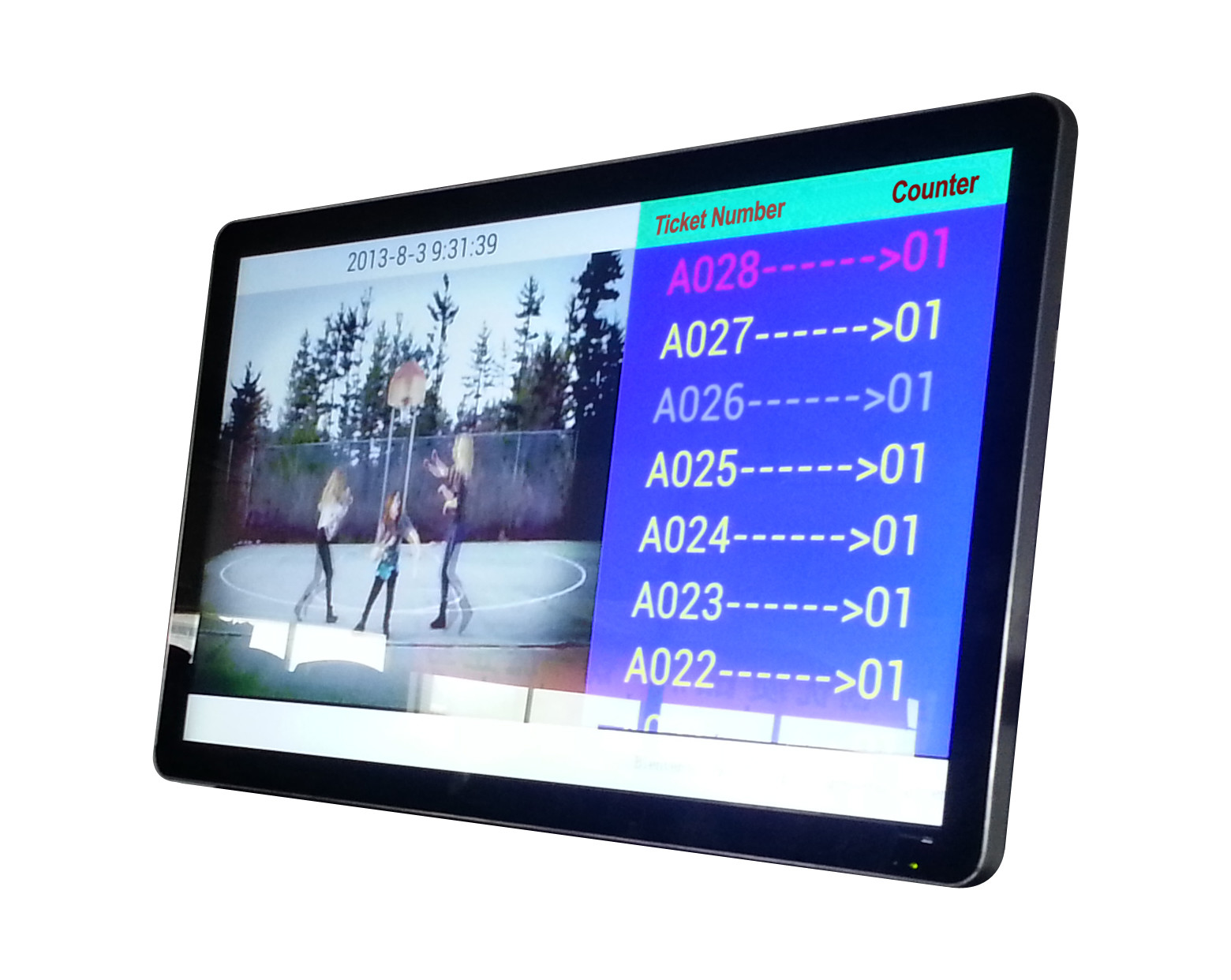 17 inch Infrared touch screen management banking queue system