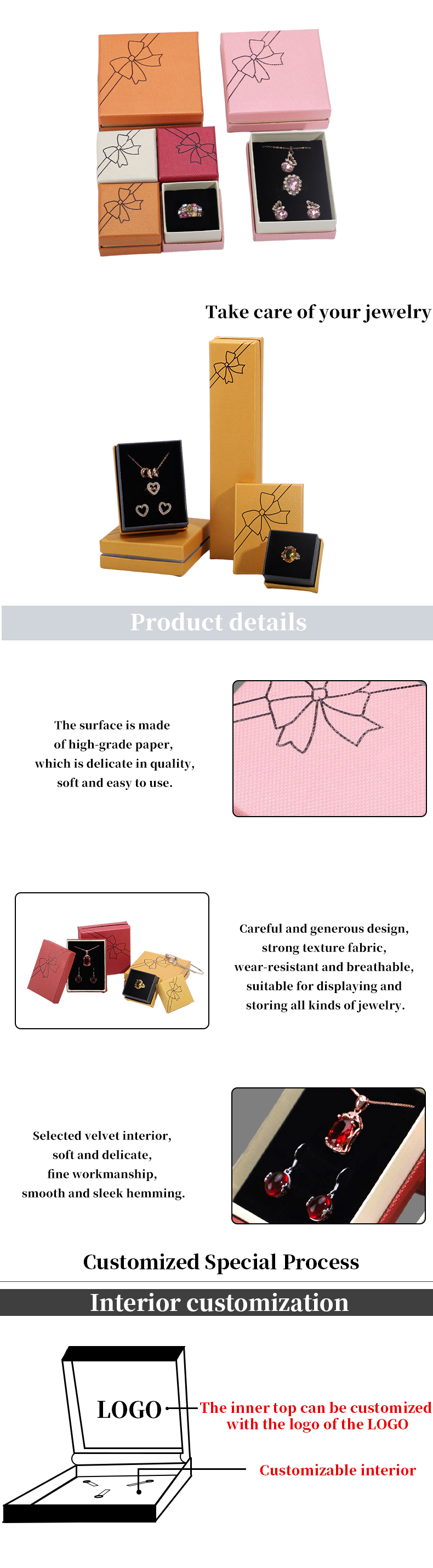 Hanhong Black Rose Paper Jewelry Box Supplies with Heaven and Earth Cover Contact us