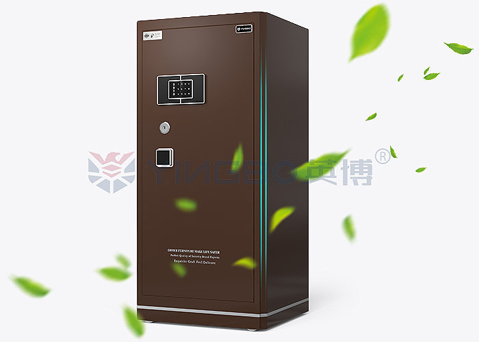 Solid Steel Double Alarm fireproof safe box Eco Friendly Paint And Liquid Crystal Display Panel YB/N6-120