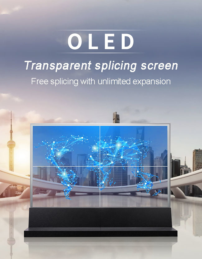 Full HD 55 Transparent OLED Touch Screen See Through OLED Display