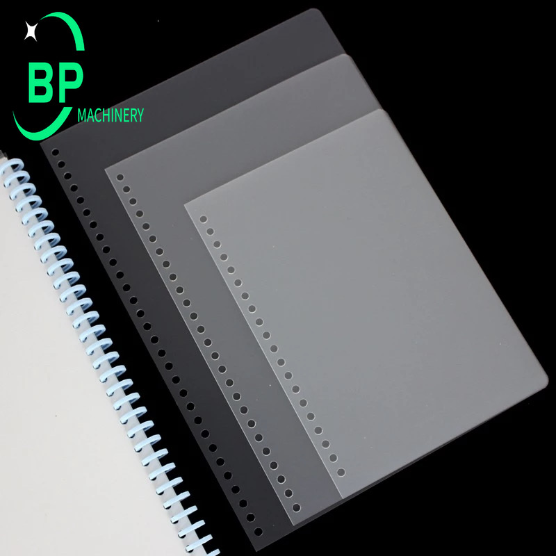 Automatic pp sheets hole punching machine for spiral metal book sketch book