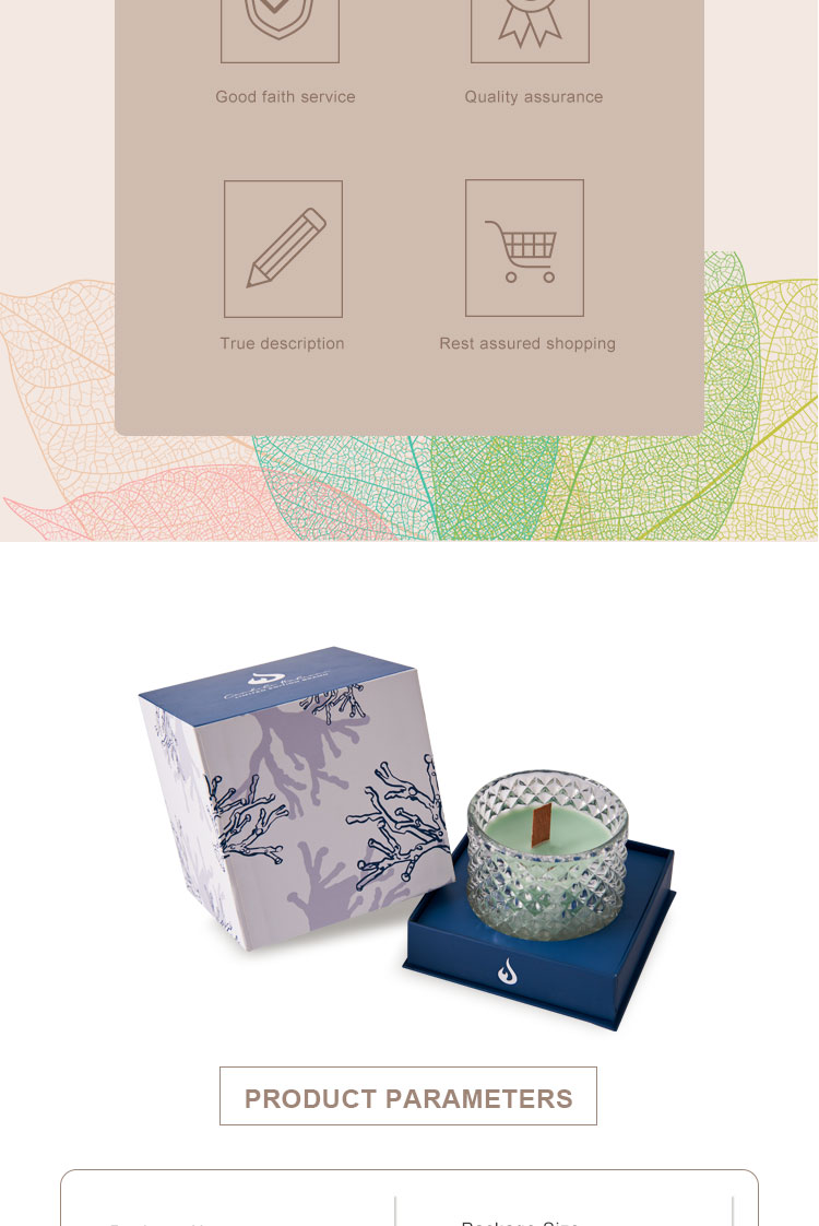 Rigid White Cardboard Custom Gift Candle Box Luxury Logo Printed