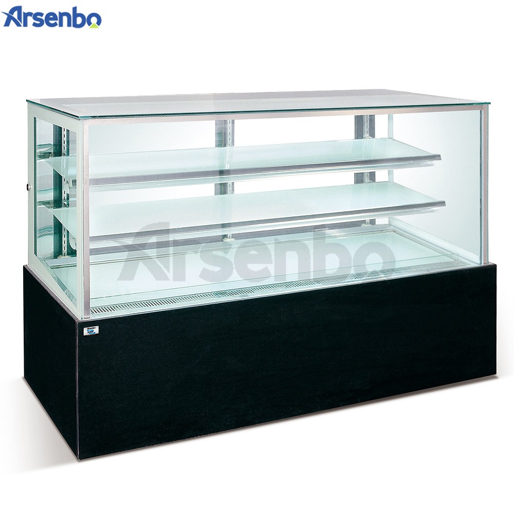 Stainless Steel 768W Dessert Display Fridge , Multipurpose Cake Showcase Refrigerator