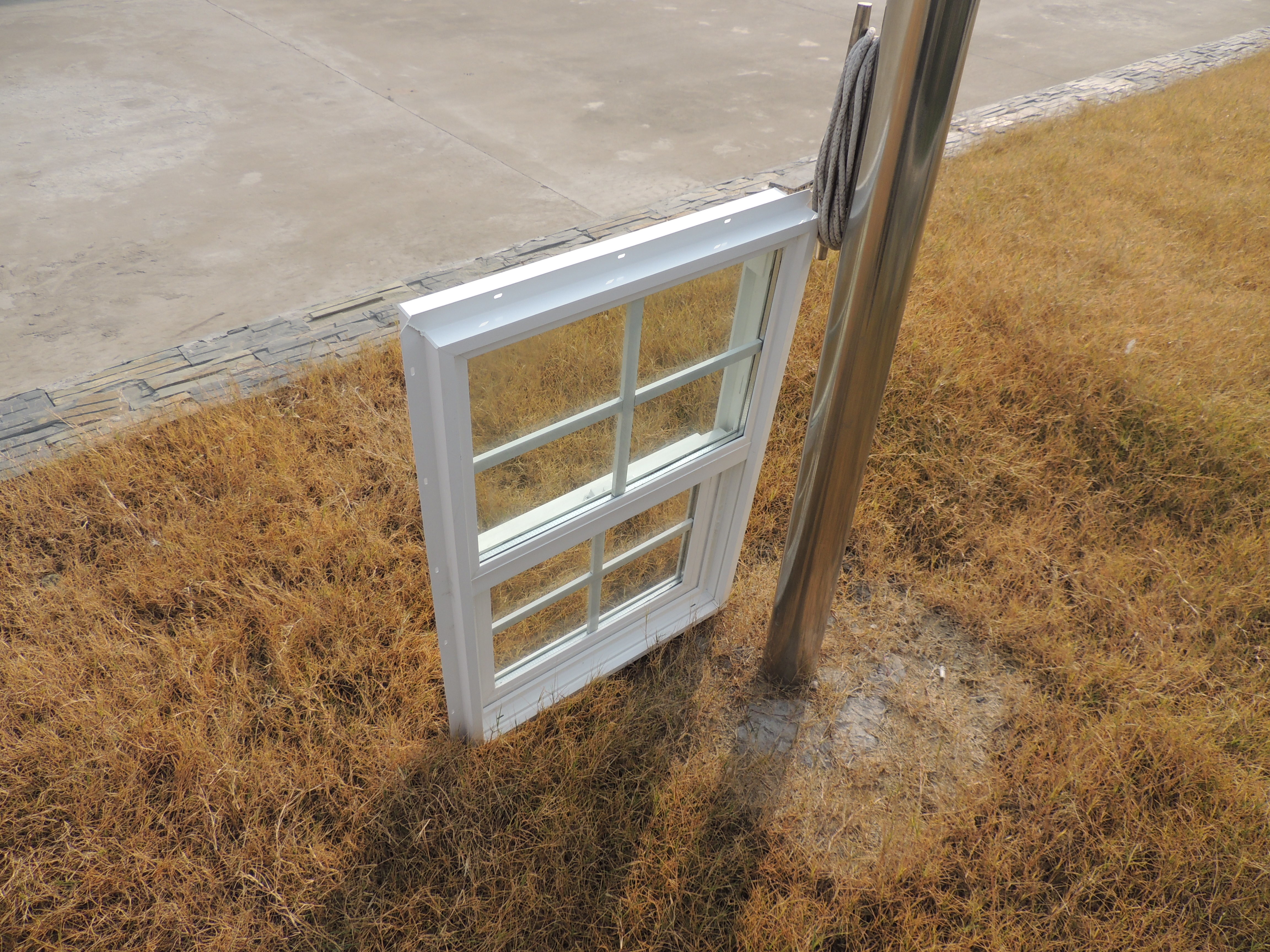 Interior Residential Vinyl Single Hung Double Hung Window uPVC Windows