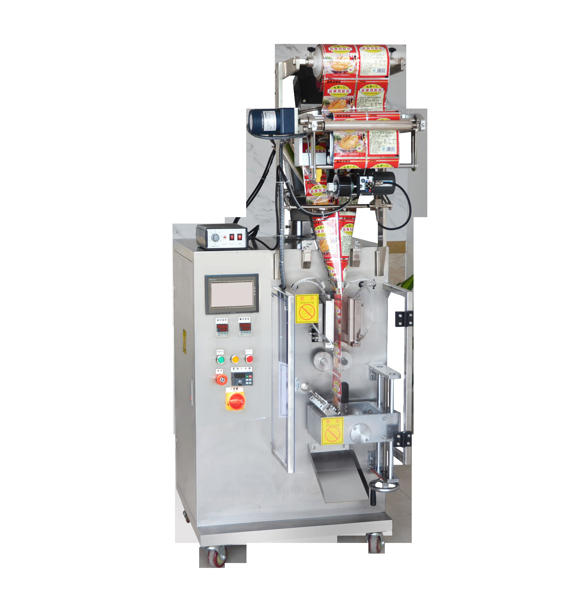 304SS 4 Side Seal Packaging Machine Pepper Salt Chilli Powder Packing Machine