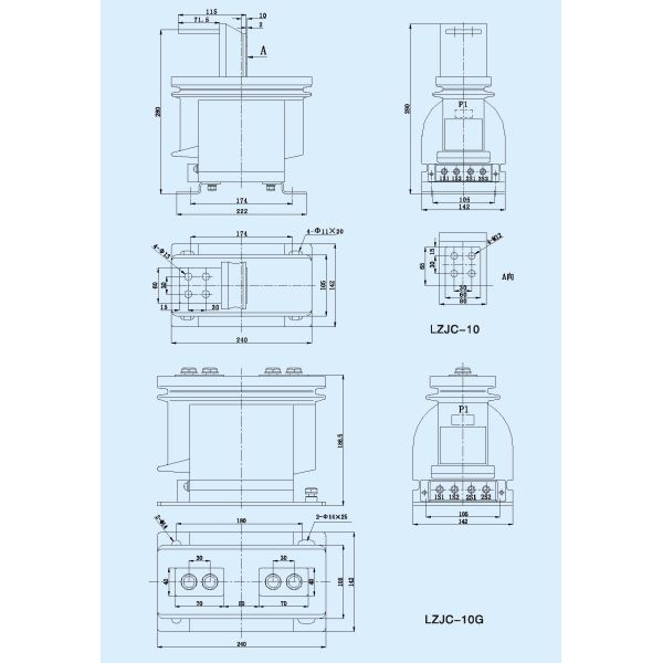 Dry Type Epoxy Resin 12kv MV Current Transformer with Epoxy Resin Casting