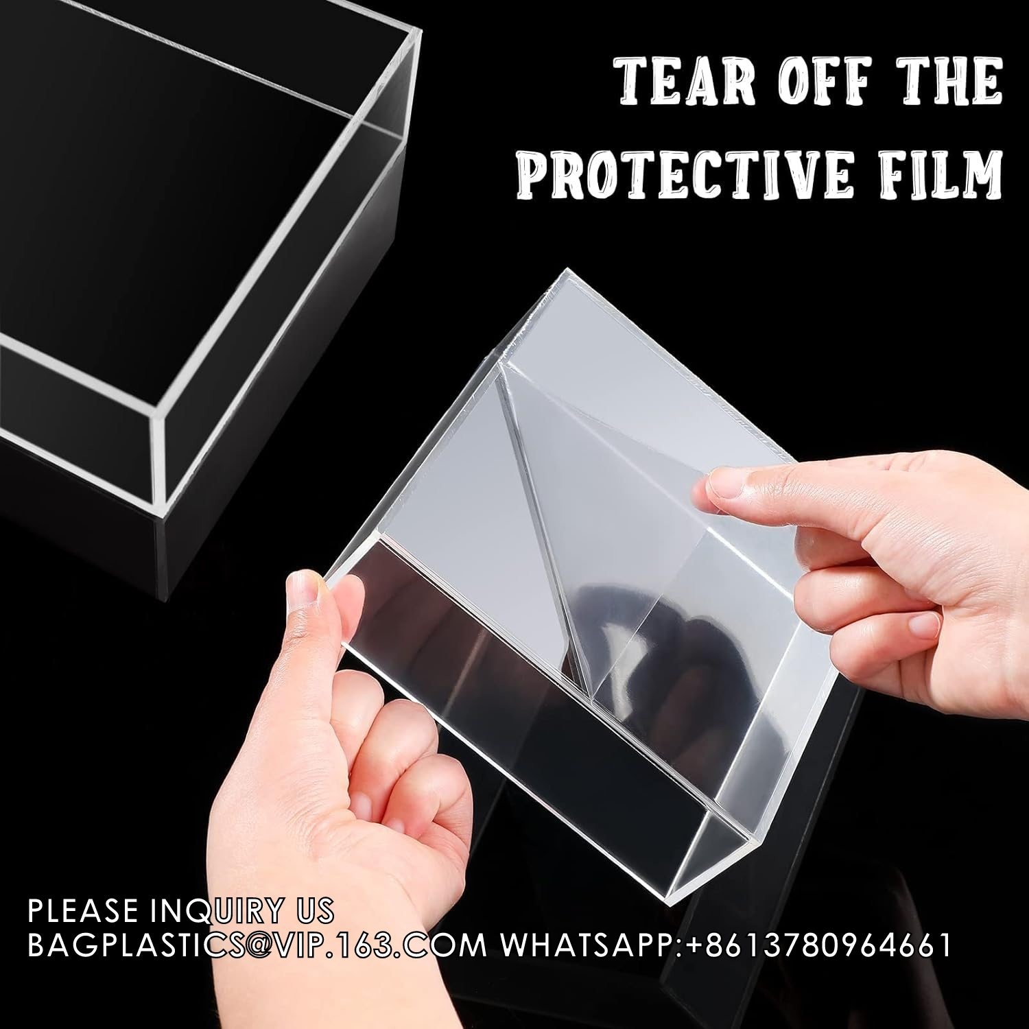 Acrylic Display Boxes Clear Cube Riser Transparent Display Cases For Collectibles 5 Sided Acrylic Cube Organizer