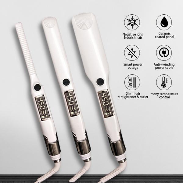 Professional Hair Straightener Electric Fast Heating Negative Ion Travel Flat