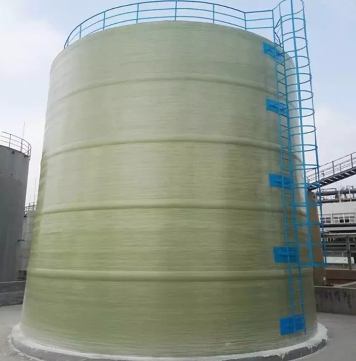 4000mm Cylindrical Vertical Storage Tank Durable Chemistry Storaging