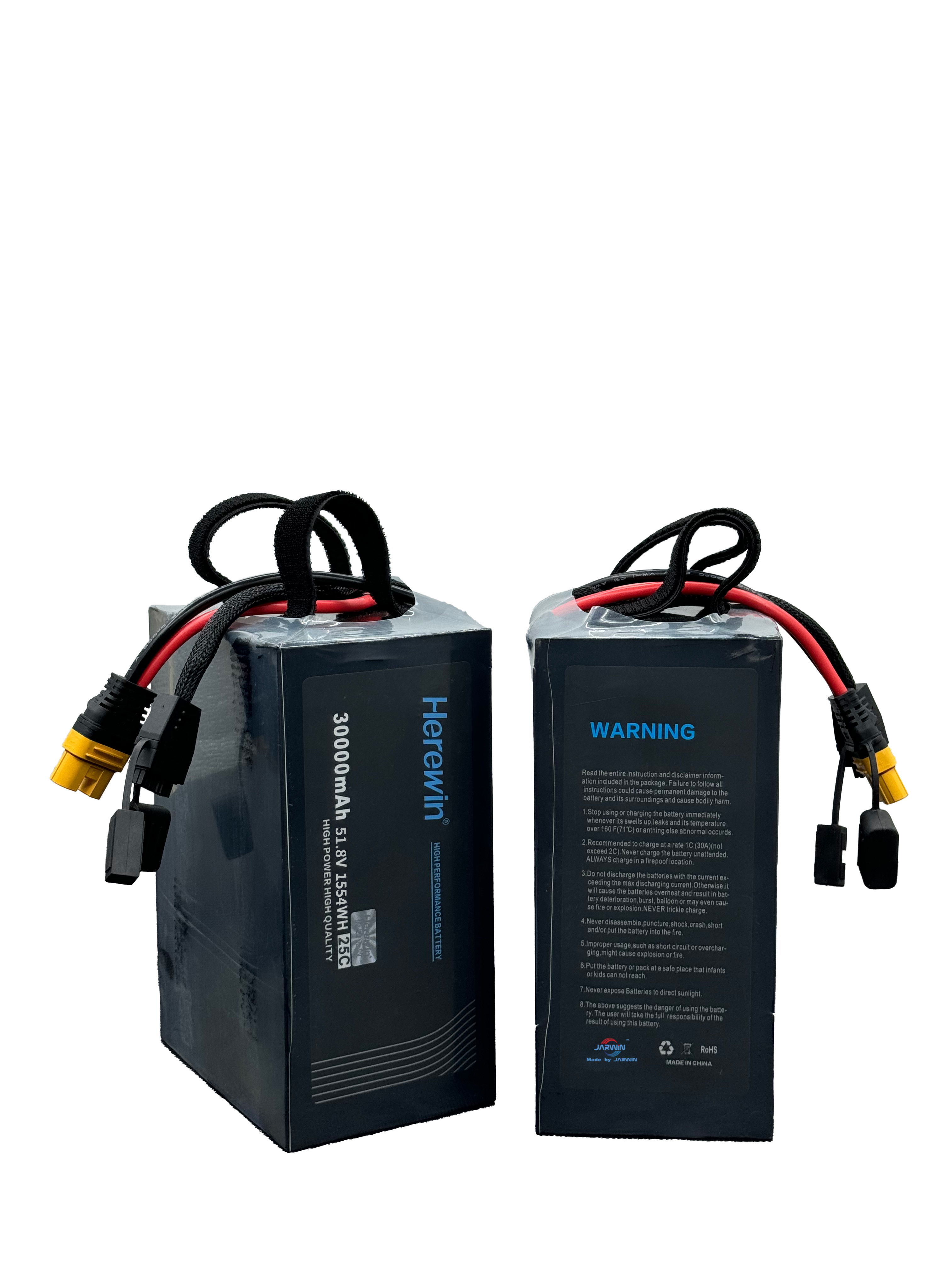 Delivery Drone LiPo 25C Uav Battery Pack 14S1P 30Ah 51.8V 30000mAh 8kg