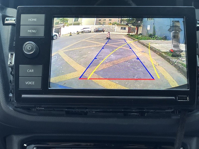 OEM VGA FCC DVR Car Backup Camera Unichip For Volkswagen Head Unit