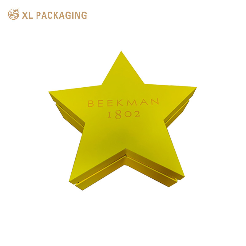 Star Shape 7 Day Paper Advent Calendar Packaging Box For Cookie Candy Biscuits