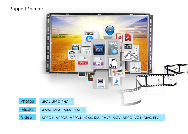 18.5 Inch Advertising Open Frame LCD Screen With 20000 Hours Long Using Life