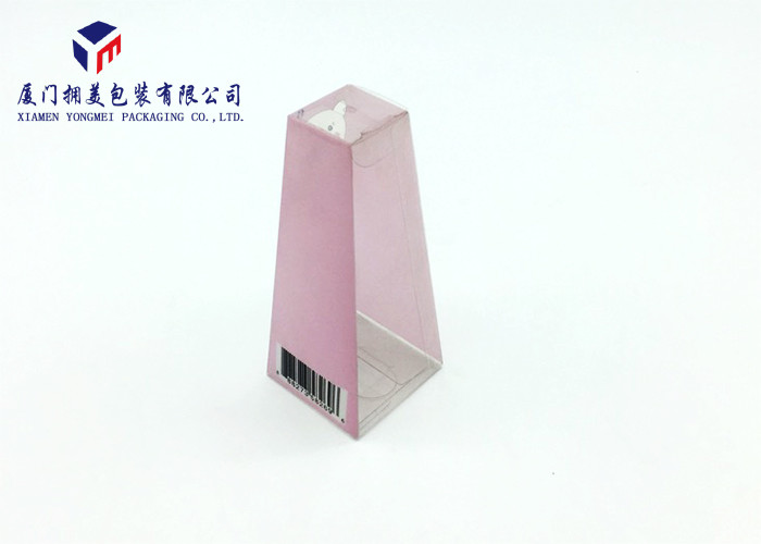 Trapezoid Shape Plastic PET Box Custom Plastic Box Packaging For Bath Fizzers