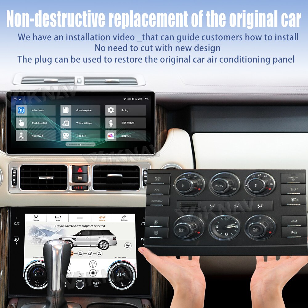Android Car AC Control Panel V8 L322 Car Air Conditioning Panel Climate Board AC