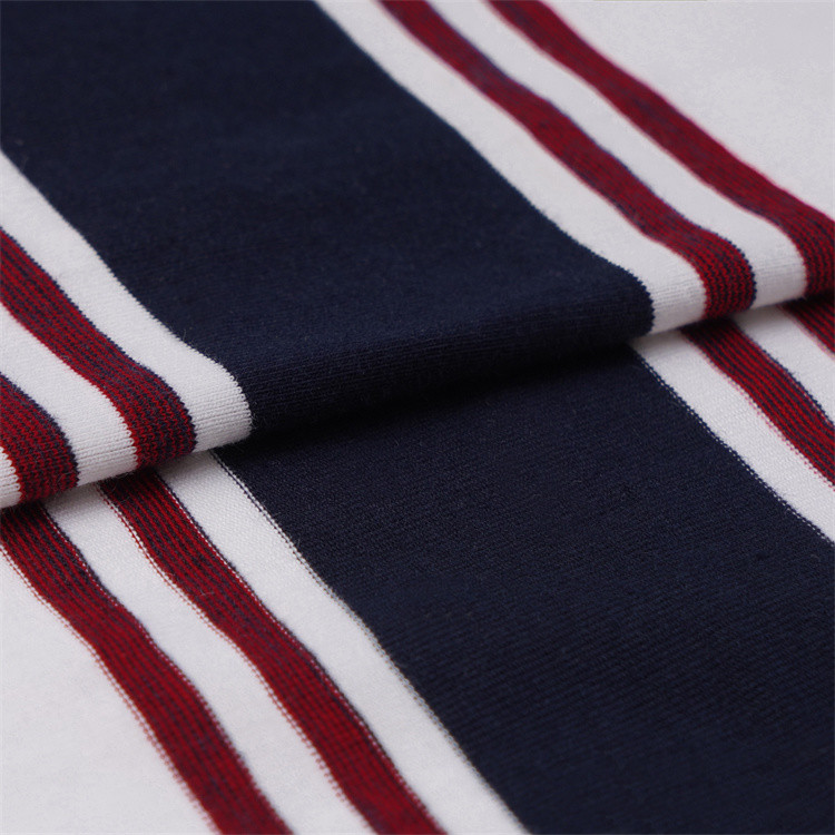 Good Quality Moisture-Wicking And Comfortable Durable Striped Material Fabric For Casual Wear
