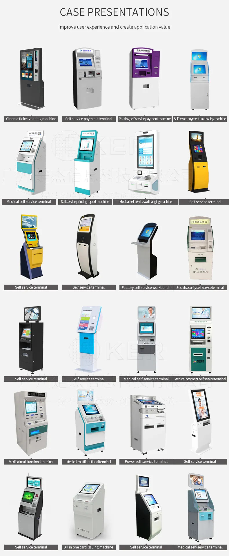 Popular OEM Customized Sale Nfc Reader Self Service Print Terminal Kiosk