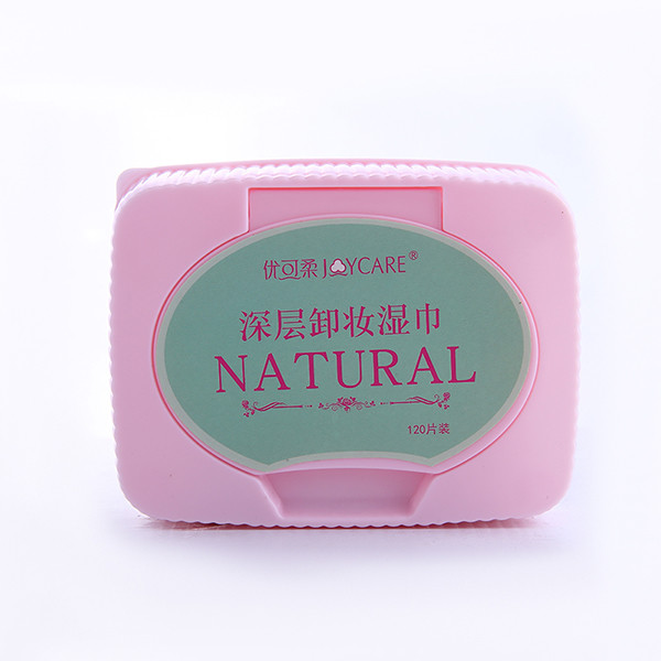 Disposable Facial Cotton Tissue Wipes Makeup Removal Use 9*8cm 120 Pcs