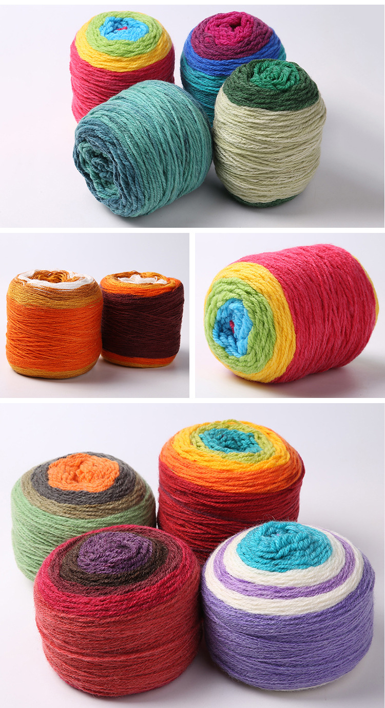 Chunky Acrylic Wool Blend Yarn Anti Static Washable For Scarves
