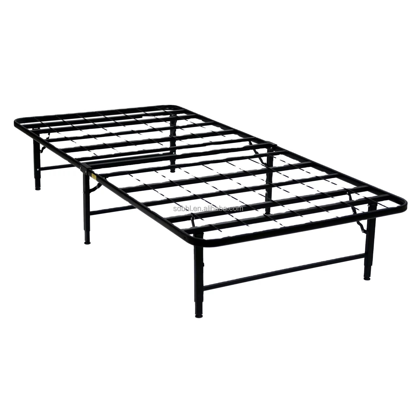 Mail Packing Foldable Single Iron Frame Bed for Easy Storage and Transport