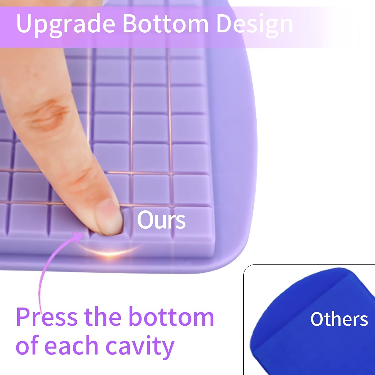 Food Grade Lce Cube Tray With Lid And Bin For Freezer BPA Free Silicone Ice Cube Trays Molds
