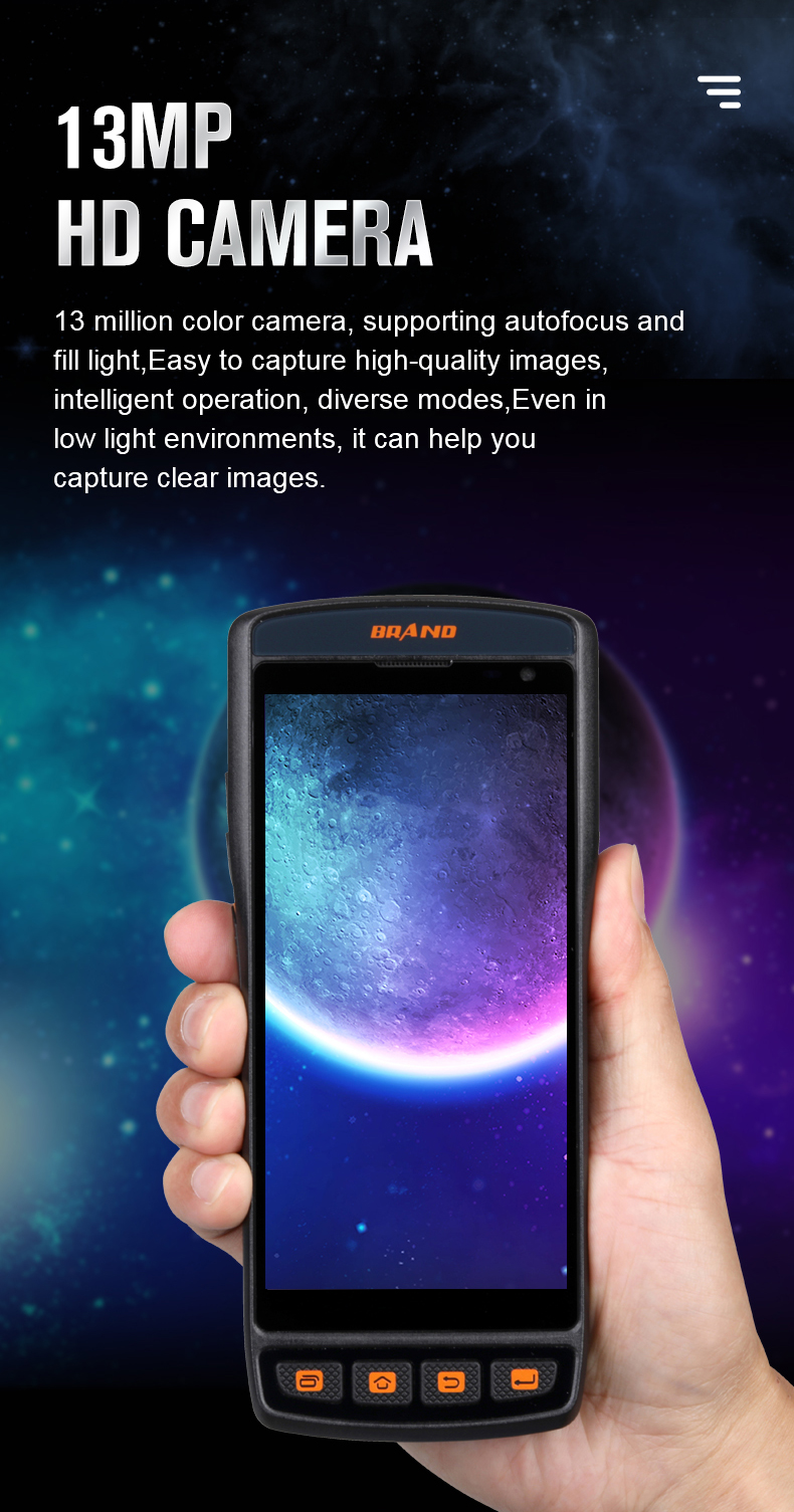 JZIOT SDK Equipped Wireless Portable Laser 1D 2D Handheld Android NFC Barcode PDA Scanner With Printer
