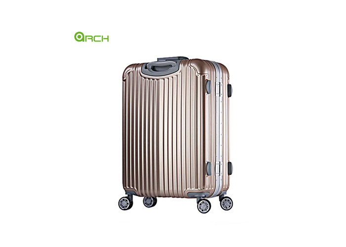 Fashionable ABS PC Trolley Travel Luggage With Aluminum Frame