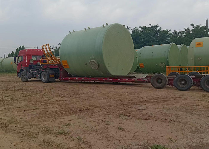 High Strength 5000 Gallon Cylindrical FRP Storage Tank For Mixer Various Chemistry