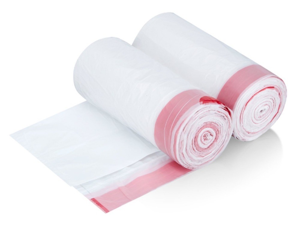 Corn Starch Based Drawstring Fully Compostable Trash Bags