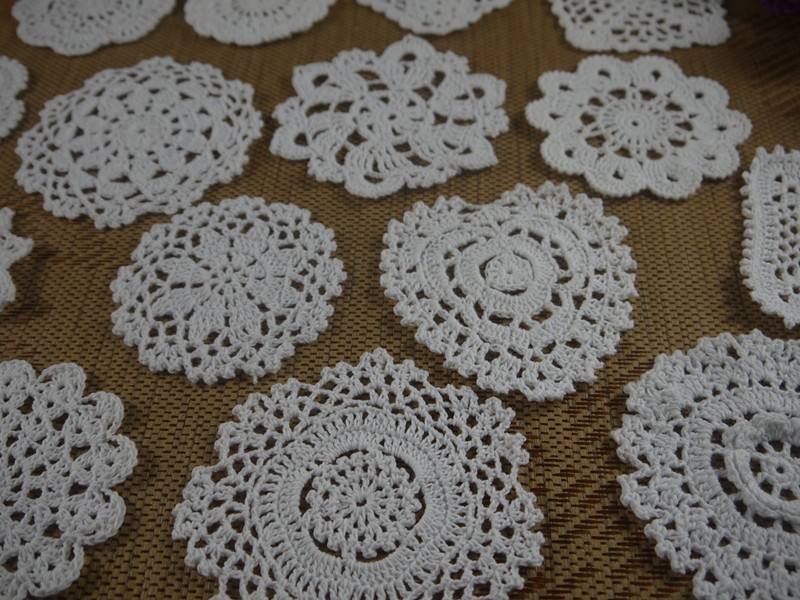 Handmade crocheted blanket handmade carpet yarn crochet decoration color block flower blanket