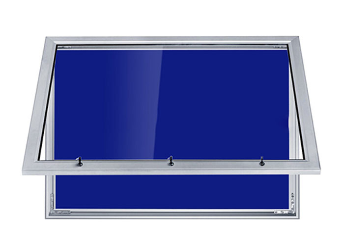 Small Magnetic Bulletin Board , Blue Wall Mounted Kitchen Bulletin Board